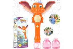 Chridark Toys for 3-8 Year Old Kids Boys: Dinosaur Bubble Wand Bubble Machine Gifts for 3 4 5 6 7 8 Years Old Boys Birthday Presents for Toddlers Age 3-5 Light Up Outdoor Games Party Garden Bath Toys