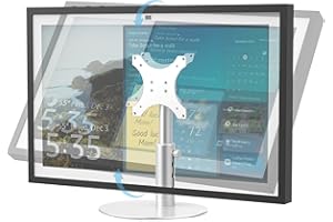 PITELUMEON Premium Anodized Aluminum Stand for Show 15/21 (1st, 2nd Gen)- 5.5lbs Capacity, Stable & Height Adjustable. Ideal for kitchen recipe viewing, home office work, and living room entertainment,Silver