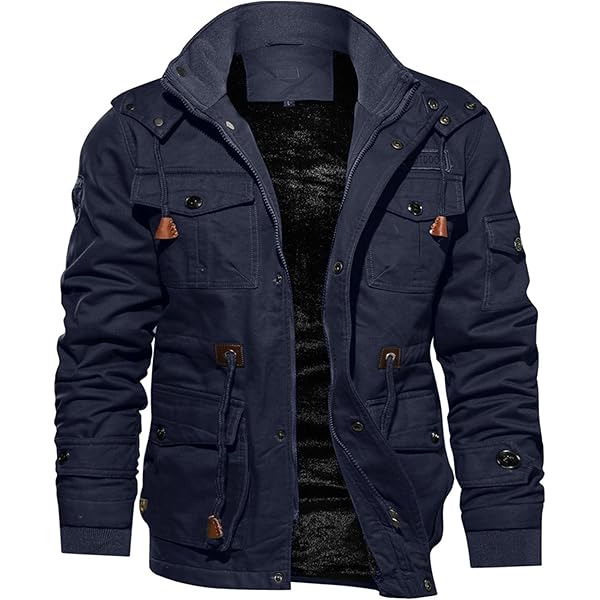 Parka D'hiver à Capuche Homme Kaki