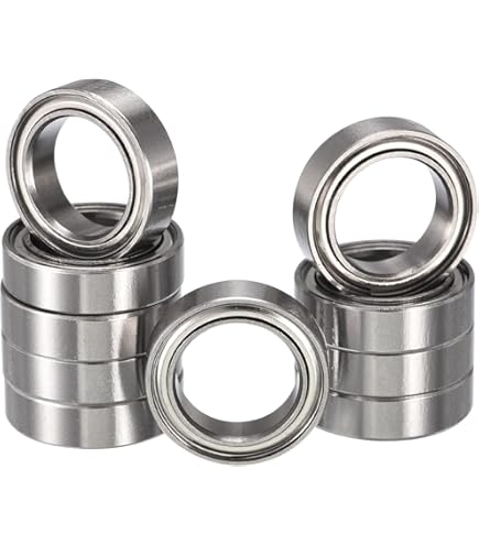 4 Cuscinetti A Sfere 6801ZZ 12x21x5 Mm – Doppio Schermo Metallico, ABEC3 Per Motori E Trasportatori