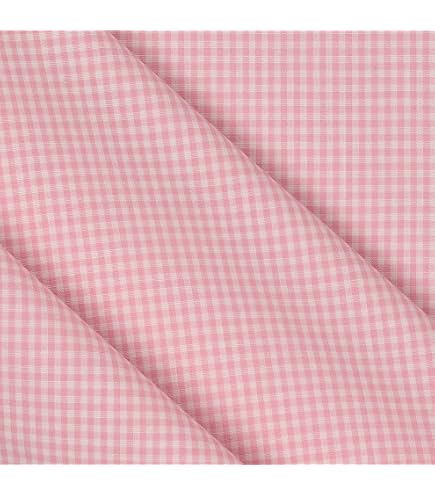 Tessuto al Metro Loneta Cuoricini_N°7-Rosa-Bianco 280 Cm | Leroy Merlin