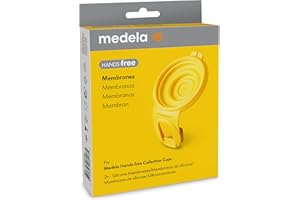 Medela Membranes mains libres, 2 membranes en silicone, accessoires pour tire-lait mains libres Medela, accessoires pour collecteurs mains libres