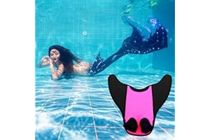 Mineatig Coda Da Sirena Per Nuotare,Pinne Da Nuoto Per Bambini E Adulti,Attrezzature Per L'allenamento Snorkeling,Design A Sirena Regolabile Pinne Da Nuoto Con Monopinna Da Immersione,Hot Pink(Adult)