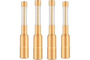 LEWTEMI 4 Stück LED-Stroboskop-Lichter, LED-Flaschen-Service-Wunderkerzen, wiederaufladbare Champagnerflaschen-Topper-Lichter für VIP-Nachtclubs, Party-Event (Gold)