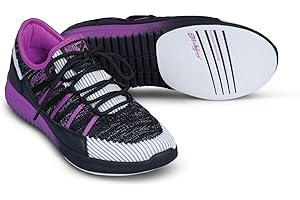 KR Strikeforce Jazz Black/Purple Lightweight Women's Bowling Shoe with Comfort Fit Technology