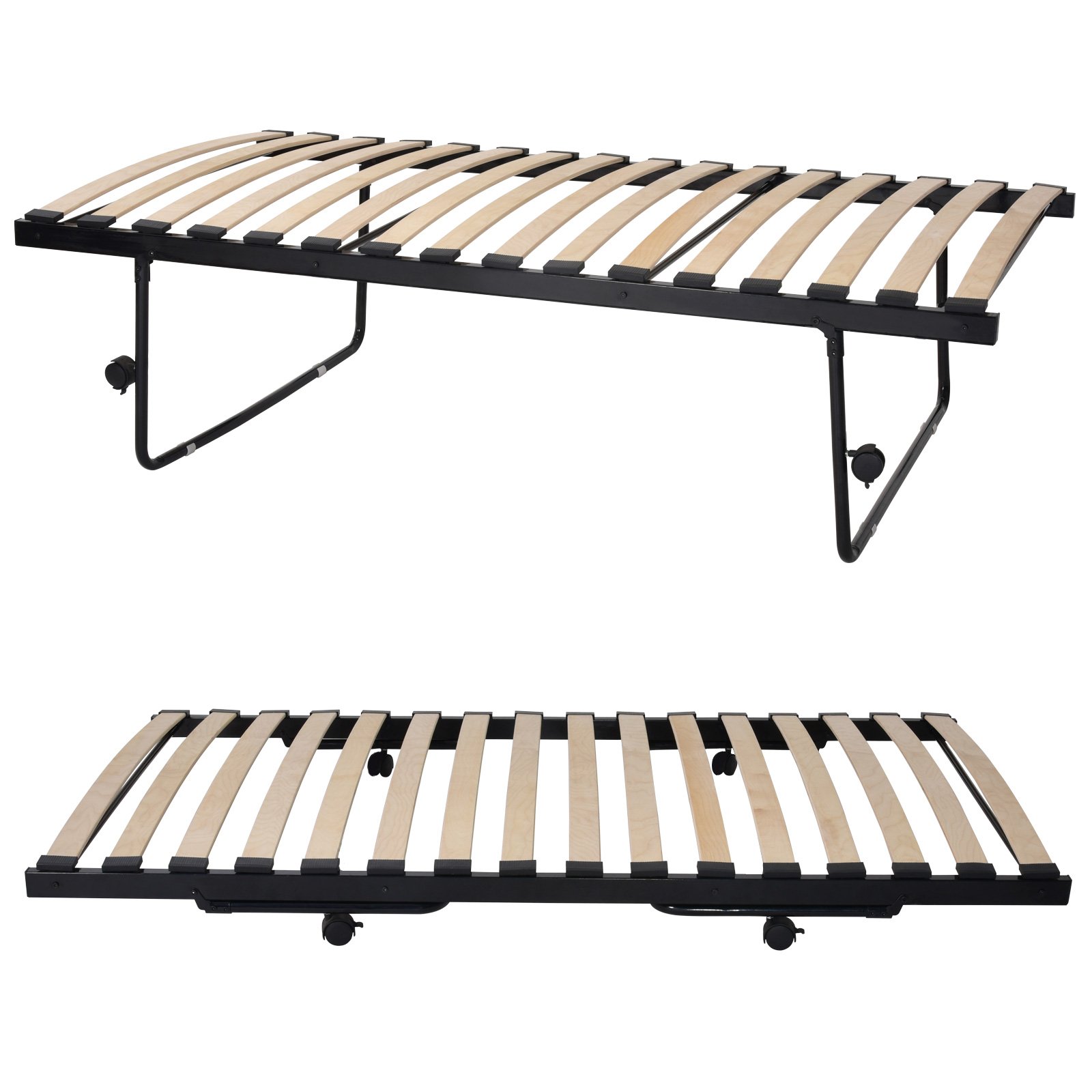 Miadomodo® Metal Day Bed Sofa Frame Multi-functional Single 3ft Base with Underbed Trundle Bedroom Living Room Furniture - Image 8