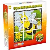 K&Uuml;PSS U&ccedil;an Hayvanlar 3D Puzzle - 9 K&uuml;p 6 Yapboz