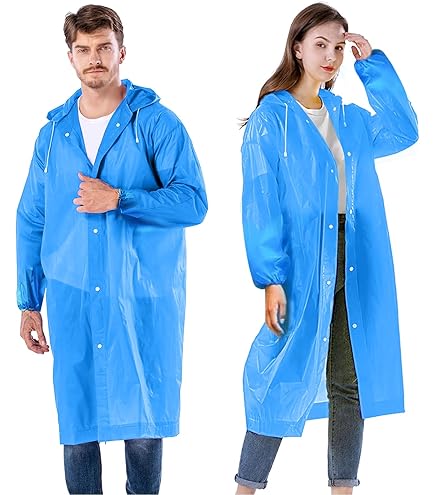 JIJICZ Poncho De Pluie Imperméable En EVA Pour Adulte Avec