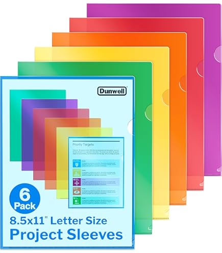 HABGP 100 Pcs Manilla Folders 8.5 X 11 Inch, 1/3-Cut Tab Colored File Folders Letter Size Plastic Folders Aesthetic School Business Office Manila Fold - View #7
