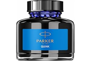 Parker flacon d'encre pour stylo plume | encre bleue effaçable QUINK | 57 ml