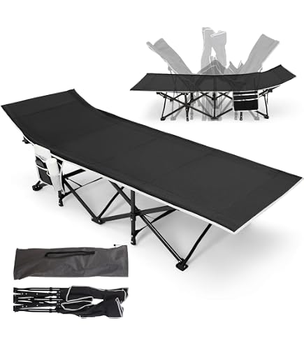 Letto Pieghevole Extra Largo 190x71 Cm - Portata 280 Kg, Per Casa, Campeggio, Giardino