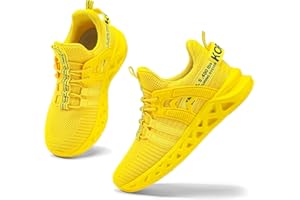 Kricely Boys Kids Trainers Boys Tennis Shoes Girls Running Walking Shoes School Gym Sports Trainers Breathable Lightweight Sneakers