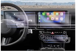 GAFAT [Set di 6] Tucson NX4 2025 2026 12,3" Navigazione + Aria Condizionata Pellicola Protettiva, Tucson 2025 Facelift Nano Pellicola, Tucson 2025 Accessori, Antiurto, 6H Anti-Graffio