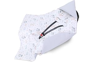 TOTSY BABY Sacco ovetto coperta mussola 90x90 cm - copertina per passeggino bebe per seggiolino auto bambino o swaddle neonato 0-6 mesi universale e lavabile