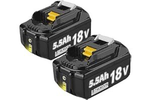 POWTREE 2X BL1850B 5,5Ah akumulator zamienny do Makita 18V BL1850 BL1860B BL1860 BL1840B BL1840 BL1830 BL1835 BL1845 194204-5 LXT-400