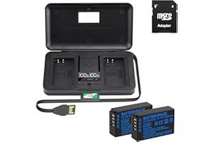 PALOGREEN 2 batterie EN-EL20 e display LCD intelligente Dual USB caricabatterie per Nikon Coolpix P1000, Coolpix A, P950, 1 J1, 1 J2, 1 J3, 1 S1, 1 V3, DL24-500, 1 AW1 fotocamera digitale