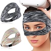 2Pcs VR Mask for Meta Quest 3/Quest 3S Headphones,Breathable Washable VR Mask for VR Headset PS VR2/Meta Quest Pro/Meta Quest