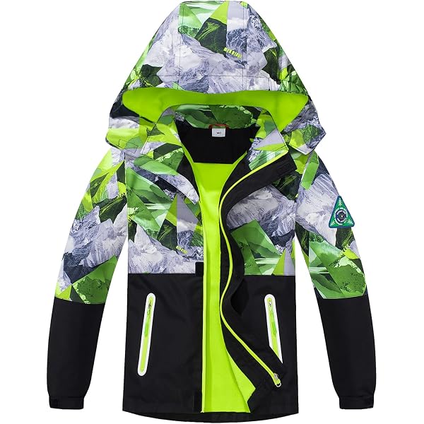 SMONTY Kids Softshell Jacket - Manteau résistant à l'eau et au vent pour les enfants avec doublure intérieure en polaire amovible - idéal pour le camping, l'extérieur, la randonnée et les voyages