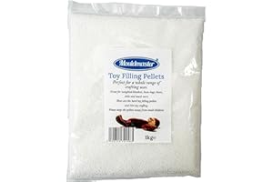 Mouldmaster Toy Filling pellets/Beads 1kg, Off White, TF02 (Packaging may vary), 500g