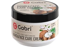 G GABRI Gabri Professional Coconut Oil Hand & Face Cream 300 ml - Olio di Cocco - Crema Mani e Viso, Idratazione Quotidiana, Tutti i Tipi di Pelle