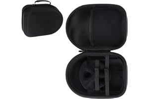Peyyargo Dur Étui de Protection Compatible avec Meta Quest 2/3/3S Virtual Reality Casque et Accessoires de Contrôleur (Noir)