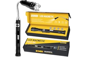 ZOOI Gifts for Men, Birthday Gifts for Men, Gadgets for Men, Mens Gifts for Dad, Stocking Fillers for Men, Secret Santa Gifts for Men, Christmas Gifts for Him Telescopic Magnetic Pickup Tool with LED