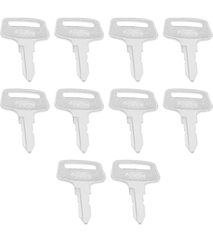 5 Llaves De Contacto Para Motor Kubota - Número Pieza 55240 / 66711-55240 - Compatible Series B, GL, Allmand - Hierro Resistente, Con Anilla