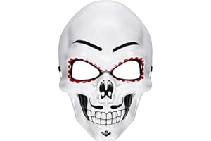 W WIDMANN MILANO Party Fashion - 95707 - Máscara Día de los Muertos, Parca, Halloween, Carnaval, fiesta temática