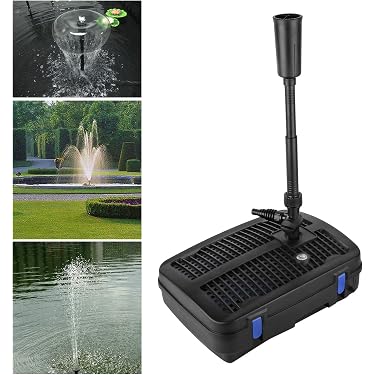 Pompa Filtro Per Laghetto 60W 3100L/H: Con Fontana, Filtraggio Biologico, Facile Da Pulire