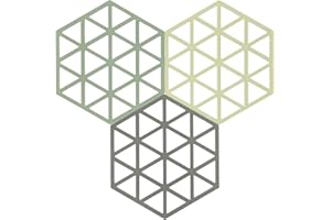 ‎ZONE DENMARK Zone Denmark Triangles Topfuntersetzer, Hitzebeständig bis 250 °C, Silikon Untersetzer, Dekorative Untersetzer für Töpfe und Pfannen, Spülmaschinenfest, 3 Stück, 16 x 14 cm