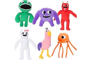 BENOLLS Garden of Ban Ban Plushies,Jumbo Josh Opila Bird Peluche, Figure Pillow Doll para Adultos y Niños（6 Piezas）