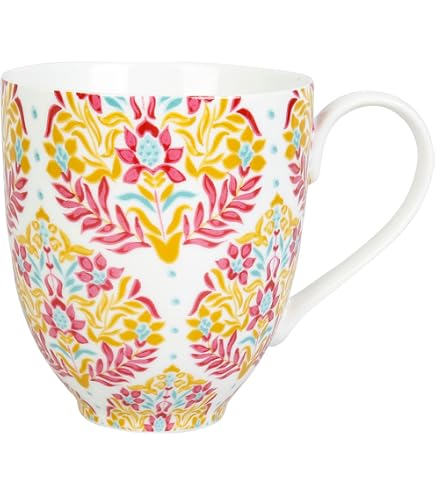 Mug En Grès Geneviève Lethu - Collection L'Entre Deux, 38 Cl, Rouge, 9 Cm