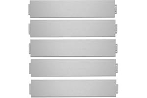 UISEBRT 25x Rasenkante Verzinkt 100x15cm Metall Beetumrandung Mähkante Palisade 25m (Länge 25m - Höhe 15cm)