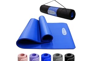 ‎ACTIVE FOREVER ACTIVE FOREVER Yoga Matte für Frauen Männer, NBR Schaum Yoga Matten für Frauen Männer, High-Density Anti Rutsch Übungsmatte mit freier Reise Tragetasche für Yoga Pilates HIT Home Workouts Gym(Rosa)