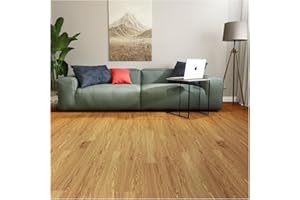 FLOREXP Vinyl Flooring - Lino Flooring,Peel & Stick Floor Tiles Self Adhesive Floor Tiles,2mm 36pcs Waterproof,for Kitchen Living Room Floor Plank(5.02m²,Saddle Oak)