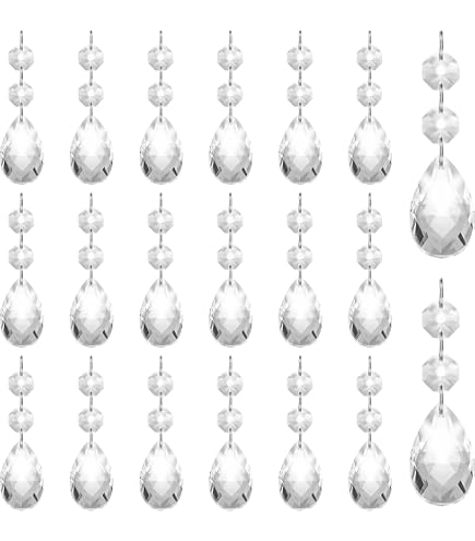 12 Prismes En Cristal K9 Arc-en-ciel à Suspendre - Décoration Fenêtre, Attrape-soleil, Mariage, Noël, Feng Shui