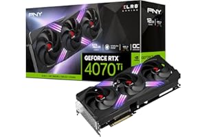 PNY GEFORCE RTX 4070Ti 12GB XLR8 Gaming Verto Epic-X RGB Overclocked Edition DLSS 3 Triple Fan Carte Graphique