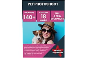 Activity Superstore Pet Photoshoot Gift Experience Voucher, Available at 140 UK Locations, Experience Days, Photography Gifts, Dog Photoshoot