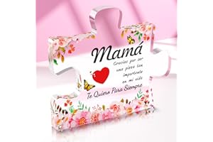 Zeihoo Regalos Dia de la Madre, Regalo Mamá, Regalos para Madre, Regalos Mamá, Regalos para el día de la Madre Placa Acrílica, Regalo Madre Cumpleaños, Dia de la Madre Regalos