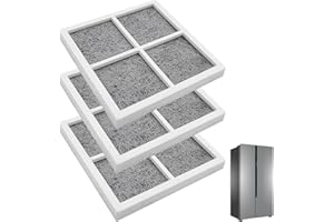 Huybaa 3PCS Filtro de Aire para Frigorífico LG LT120F - Filtro de Nevera Pure and Fresh Repuesto Compatible con Frigorifico LG, 83x83x8.7mm