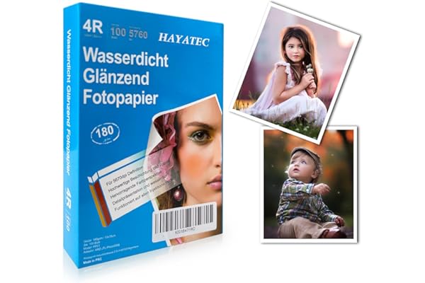 100 feuilles de papier photo 10x15 imprimante à jet d'encre haute brillance 180g / m² papier photo cartes photo immédiatement sèches imperméables feuilles blanc brillant photo (10*15 |180g / m²)