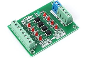 DONGKER AILOVA Modulo Scheda Convertitore, Convertitore Tensione Livello Segnale Isolatore Accoppiatore Ottico 4 Bit Da 3,3 V a 24 V / 5 V a 24 V / 12 V a 3,3 V / 24 V a 3,3 V / 24 V a 5 V (24V to 3.3V)