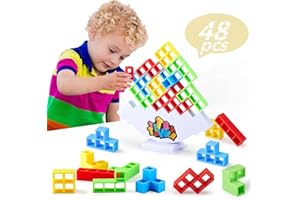 Onikiz Tetris Tetra Tower Spiel, Tetris Balance Spielzeug Tower Game, Team Tower-Spiel für Kinder und Erwachsene, Lustiges Stapelspiel, Stapelblöcke Balancing Spiel Geschenke