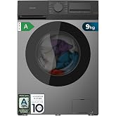 Cecotec Washing Machine Front Load 9 kg Bolero DressCode 9450 Inverter Steel, 1400 rpm, 16 programs, Class A-10%, Inverter Pl
