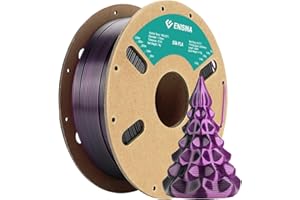 PLA Filament 1,75 mm Silk, ENISINA Filament PLA Shiny Silky Shine do drukarek 3D, Precisão Dimensional +/- 0,03 mm, 1kg (Czarny & Fioletowy)