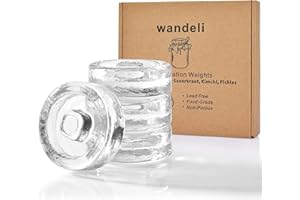 Wandeli 4pack/Set Fermentation Steinglas Gewichte Pickle Kimchi für breite Mundgefäße