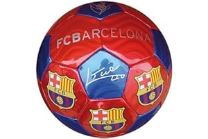 Barcelona F.C. Official - Barcelona Official Signature Ball - Rosso/Blu, Taglia 5 Unisex Adulto
