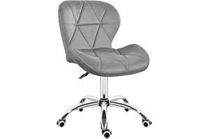 ‎MARK ADLER MARK ADLER Future 3.0 | Drehstuhl Bürostuhl Stuhl Schreibtischstuhl Polsterstuhl | Höhenverstellbar bis 130 kg belastbar Atmungsaktiver Samt Velours | Homeoffice Arbeitszimmer Schminktisch | Grau