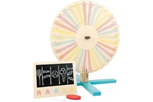 Small Foot Small Foot-11371 Rueda de la Fortuna Active, Madera, certificada FSC100%, con Tablero pequeño para los Equipos. Juguetes, Multicolor, Maße: 44 x 44 x 52 cm (11371)