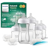 Baby Bottle Set in Vetro Naturale - PHILIPS AVENT - Newborn Kit - 240 ml - Misto